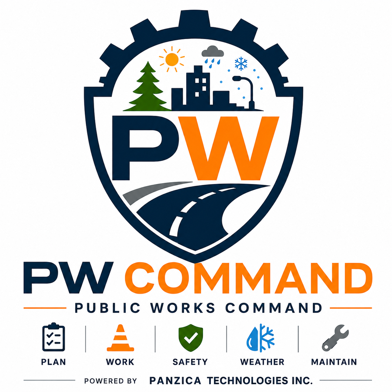 PW Command — Public Works Command shield logo
